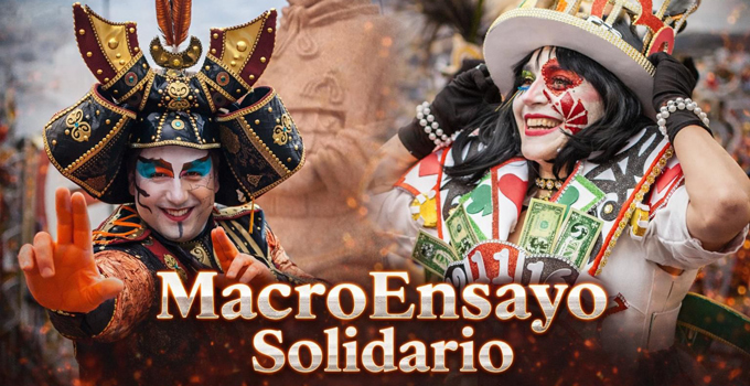 Macroensayo solidario de Carnaval en Puebla de la Calzada