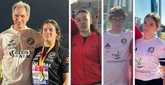 Paula Carreira, subcampeona de España sub18 en lanzamiento de Martillo