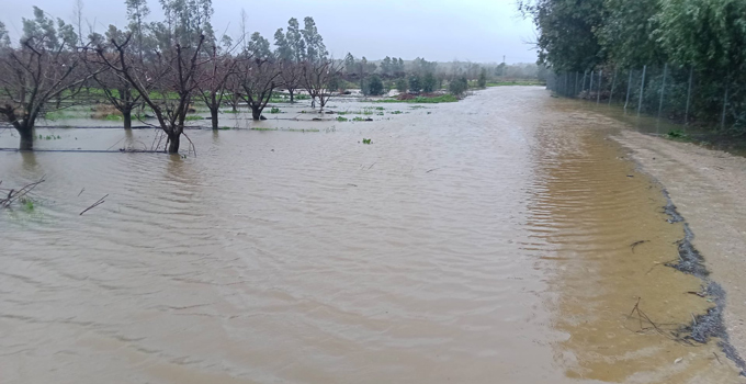 La crecida del Guadiana obliga al cierre de varios puntos cercanos al río en la comarca
