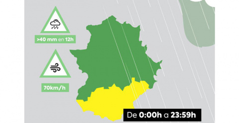 Se activa la situación operativa 0 del Plan Territorial de Protección Civil de la Comunidad Autónoma de Extremadura (PLATERCAEX) en toda la región