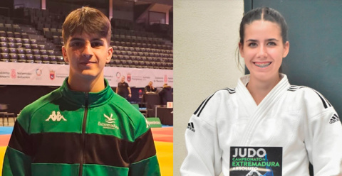 Miguel Martín y Noa Cardona representarán a Extremadura en el Campeonato de España Universitario de Judo