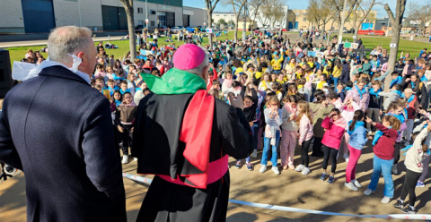Medio centenar de niños de Primera Comunión se reúnen en un Encuentro Diocesano en Puebla de la Calzada