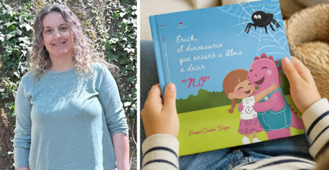 Vanessa Cordero escribe su primer cuento infantil: Erick, el dinosaurio que enseñó a Alma a decir “no”