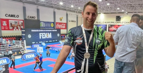 Antonio Rodríguez, de Valdelacalzada, subcampeón de España de Kickboxing