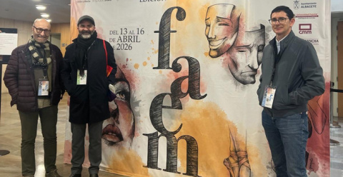 Representantes del Festival de Teatro Vegas Bajas en la XXX Feria de Castilla la Mancha