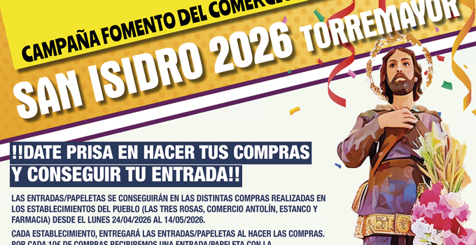 Torremayor celebra San Isidro con dos días de celebraciones y una campaña de comercio local