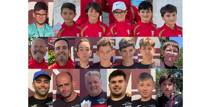 Los jugadores del club de tenis Montijo brillan en los campeonatos de Extremadura y en el Circuito Aficionado de Montijo