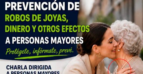 Guardia Civil y Policía Local de Montijo aconsejarán a los mayores para prevenir robos