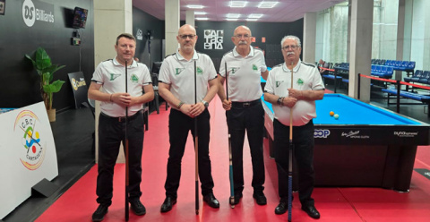 Buen papel de la Selección Extremeña de Billar en el Campeonato de España