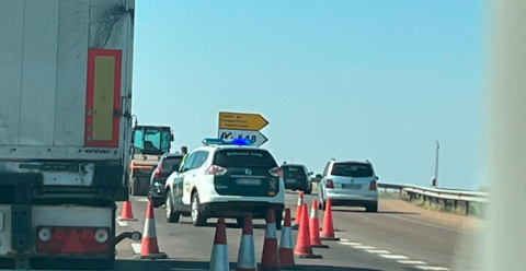 Fallece un hombre en accidente laboral en la A66