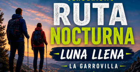 Ruta senderista nocturna en La Garrovilla