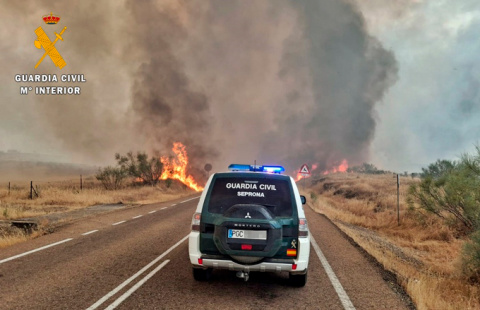 Investigado el supuesto autor del incendio que afectó a 1.100 ha de vegetación forestal en Burguillos del Cerro