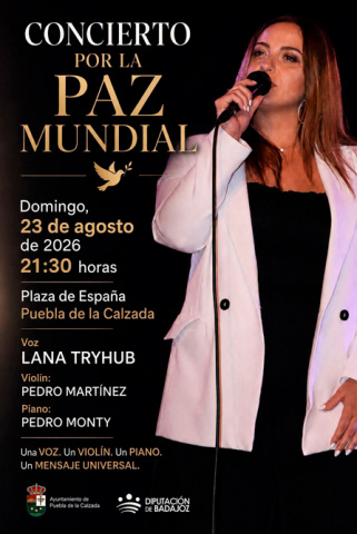 Concierto por la paz mundial en Puebla de la Calzada