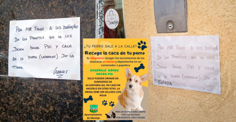 Policía Local de Montijo realiza una campaña especial de vigilancia de recogida y limpieza de excrementos de la mascotas