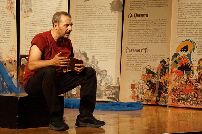 Calleja entra en escena en el OFF del Festival Nacional de Teatro Vegas Bajas con exposición y Taller de Animación a la Lectura