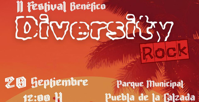 Vive el rock en el Parque Municipal de Puebla de la Calzada con el II Festival Benéfico Diversity Rock Festival