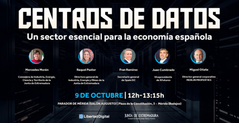 Libertad Digital celebra en Mérida el foro “Centro de datos, un sector esencial para la economía española”