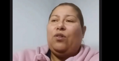 Edga María Castellón en una entrevista en redes sociales